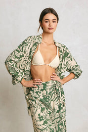 Sweet Summer Wrap Collared Shirt