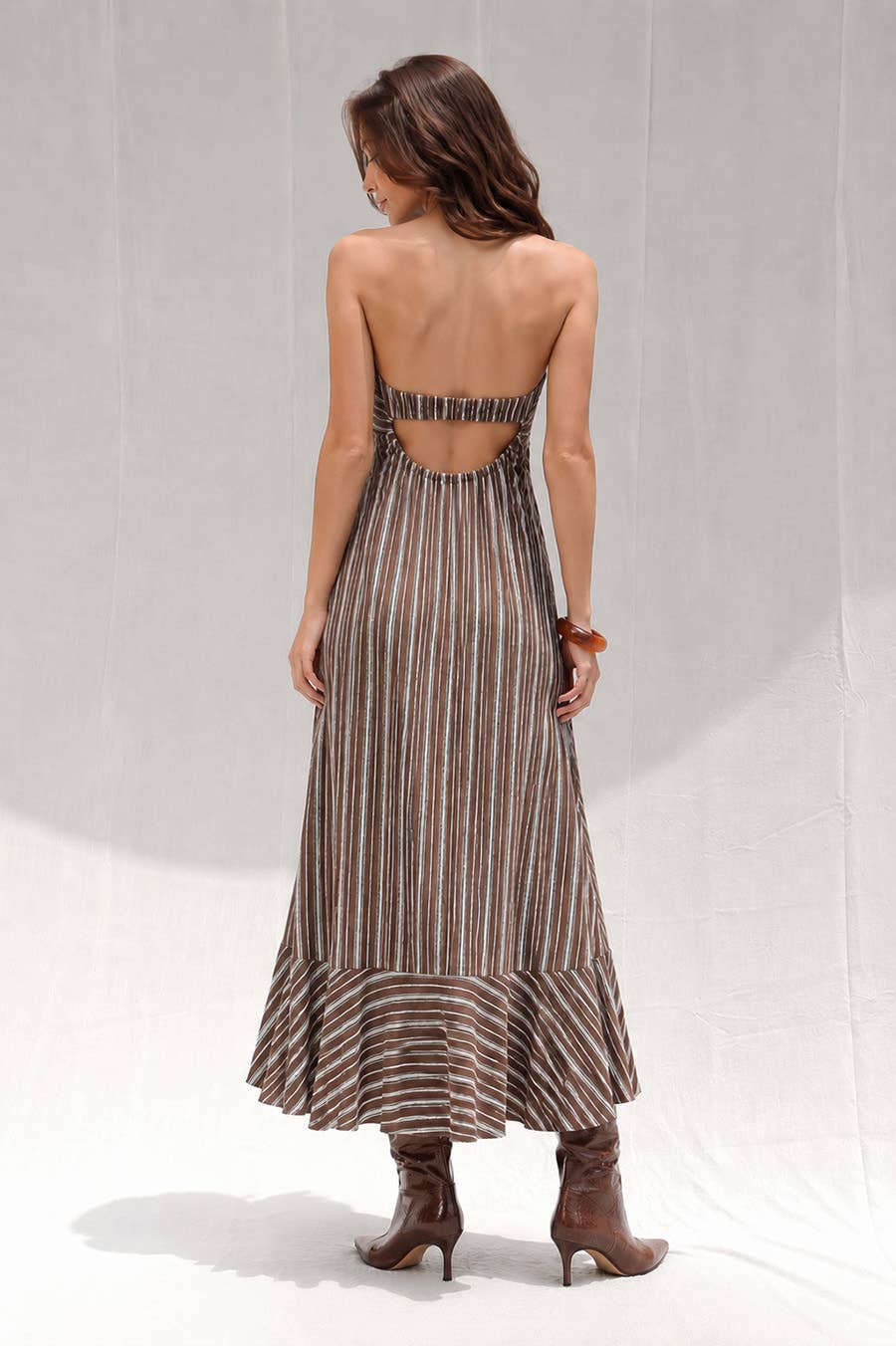 Sedona Stripe Cutout Maxi Dress