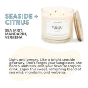 Seaside + Citrus 3-Wick Soy Candle