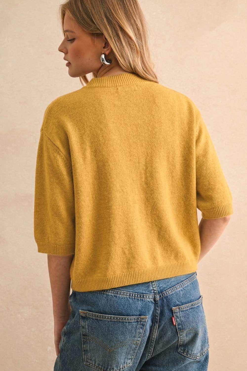 Stella Short Sleeve Sweater Top
