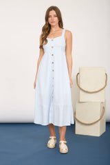 Sweetheart Stripe Midi Dress