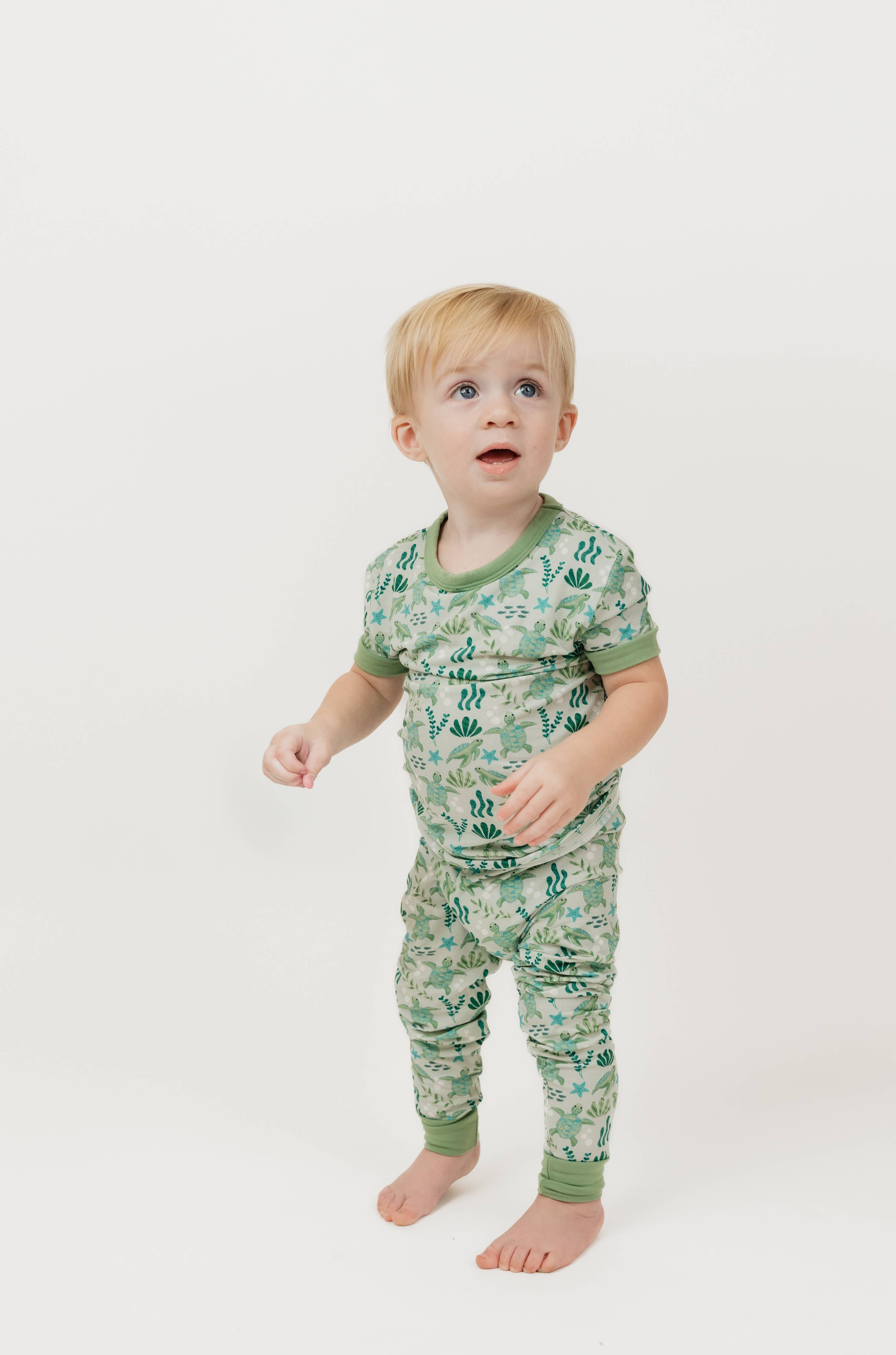 Save the Sea Turtles Bamboo Kids Pajamas