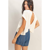 Luna Open Back Tee