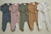Olive Bamboo Zipper