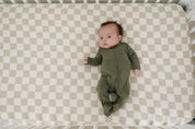 Olive Bamboo Zipper