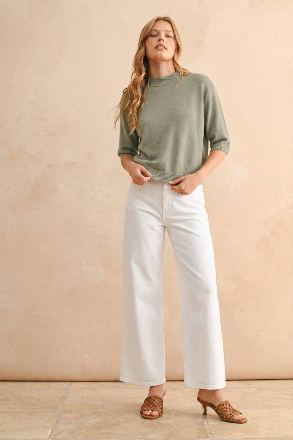 Stella Short Sleeve Sweater Top