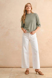 Stella Short Sleeve Sweater Top
