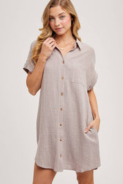 The Everyday Textured Mini Dress