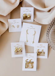 Celestial Starburst Mini Hoop Earrings