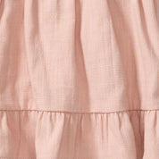 Check Gauze Organic Pink Dress