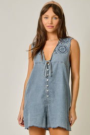 Bellamy Scallop Hem Romper