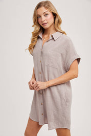 The Everyday Textured Mini Dress