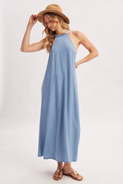 Marina Denim Maxi Dress