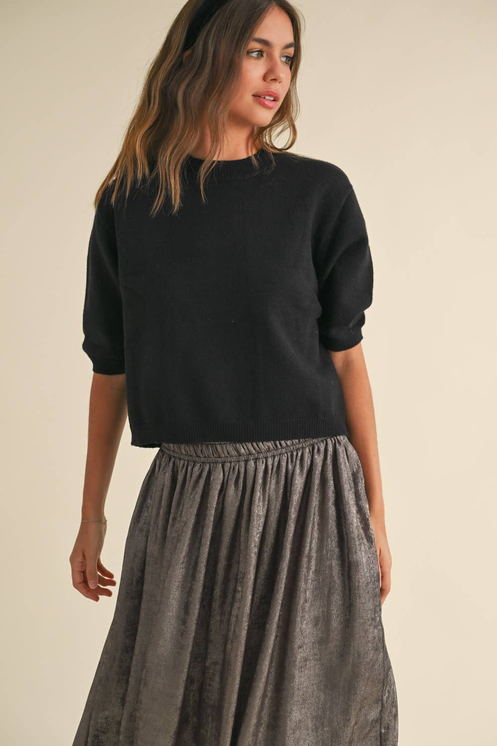 Stella Short Sleeve Sweater Top