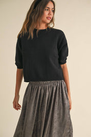 Stella Short Sleeve Sweater Top