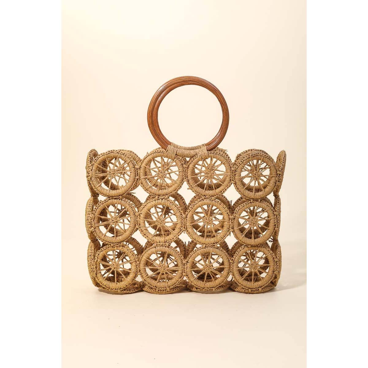 Boho Multi Circle Summer Beach Bag