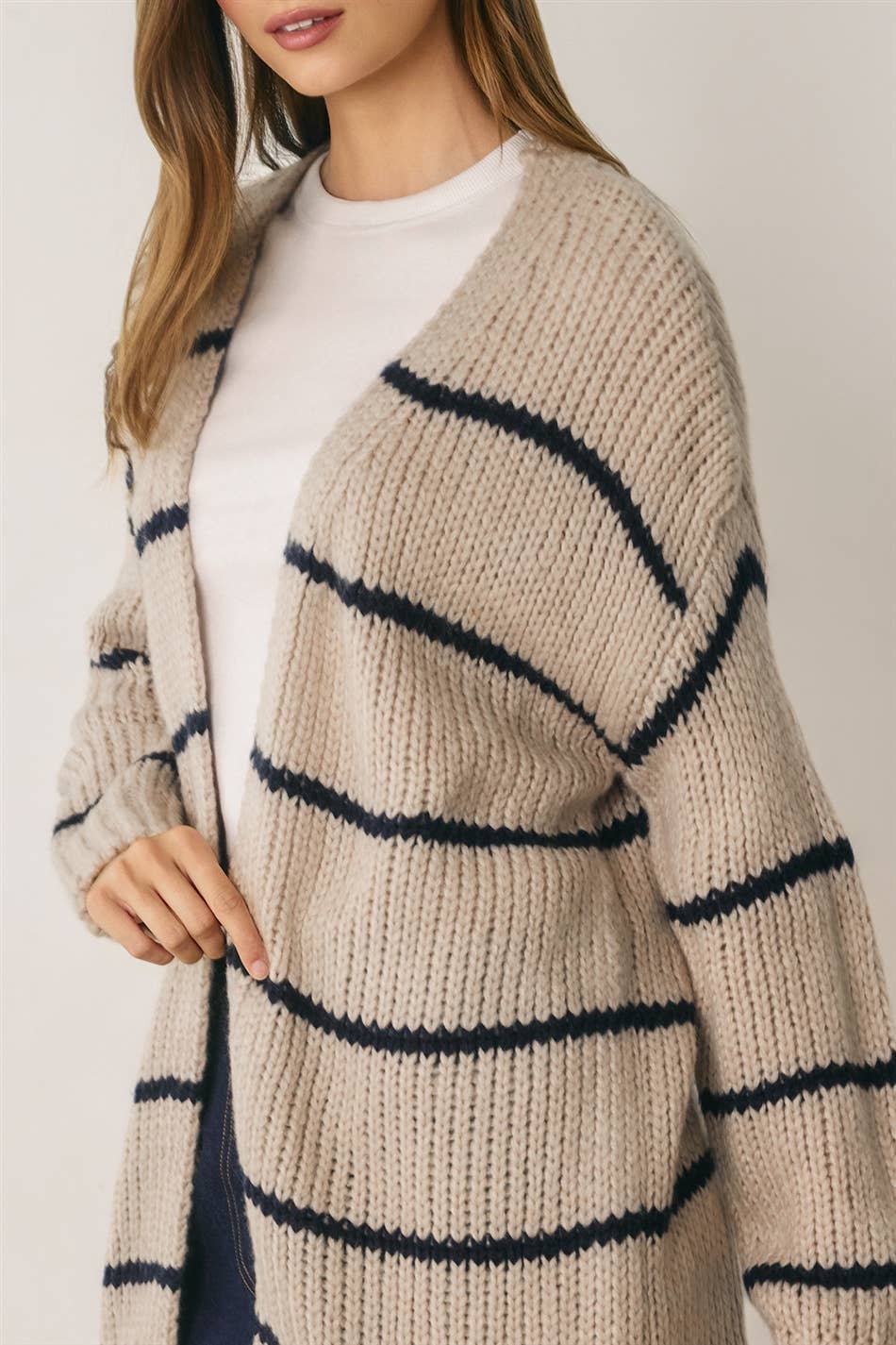 Harlow Striped Oversized Cardigan