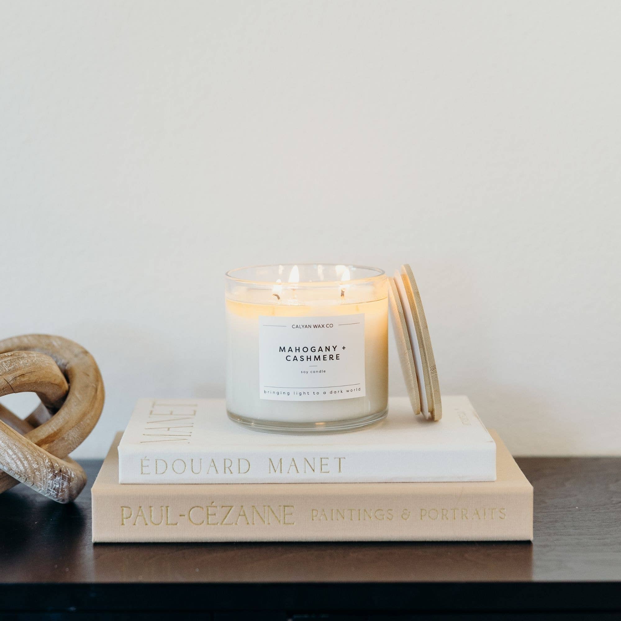 Mahogany + Cashmere 3-Wick Soy Candle