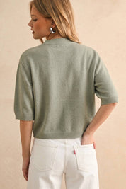 Stella Short Sleeve Sweater Top
