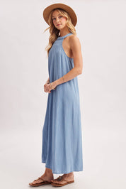Marina Denim Maxi Dress