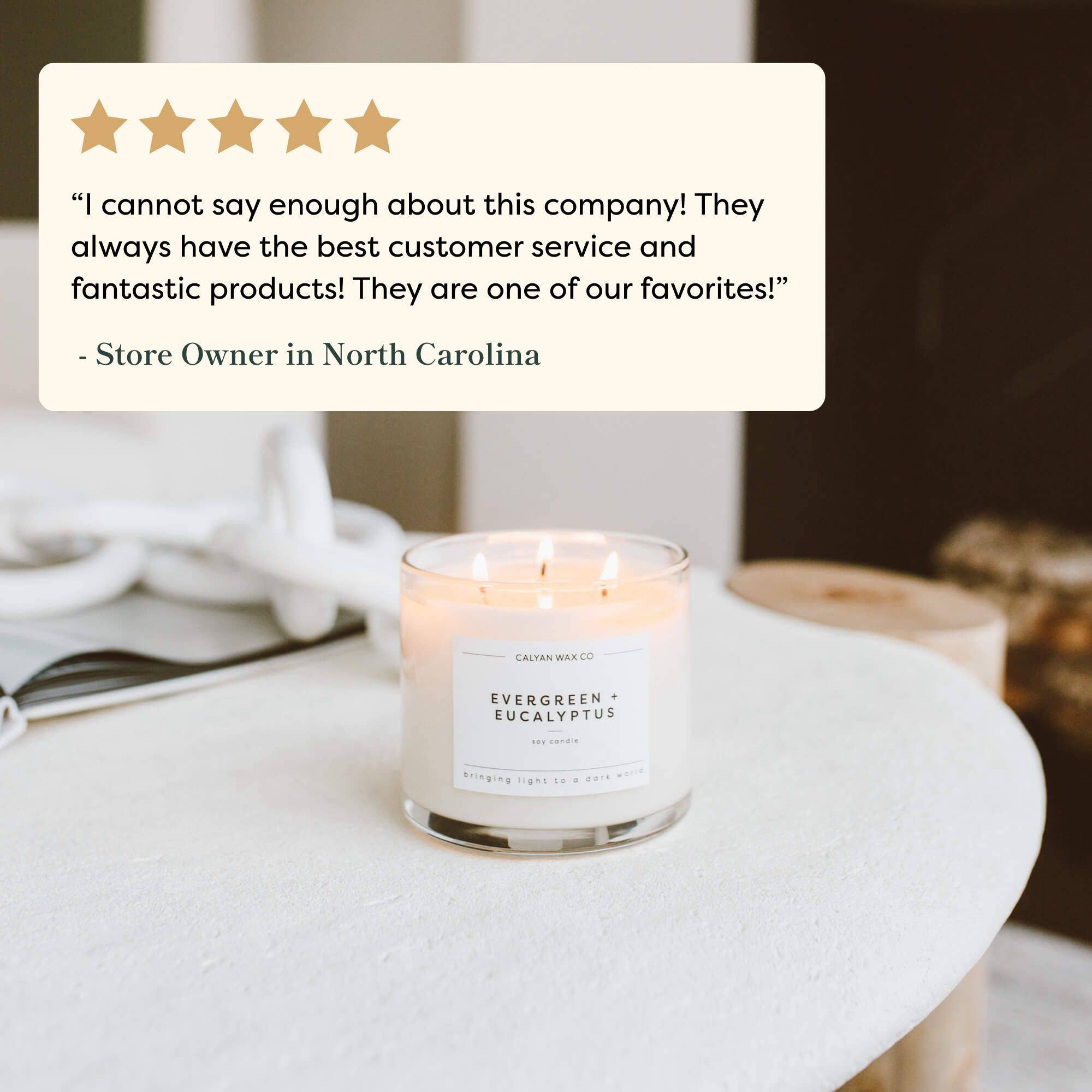 Seaside + Citrus 3-Wick Soy Candle