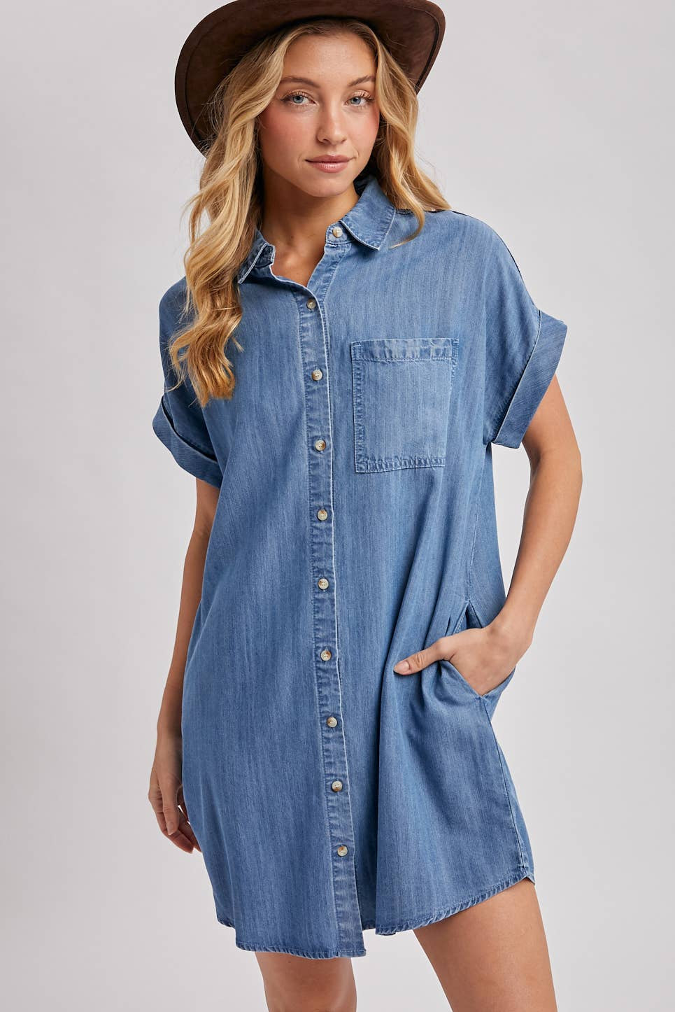 Collins Denim Shirt Dress