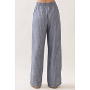 Livia Striped Tie Waist Wide Leg Pants