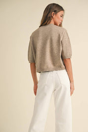 Stella Short Sleeve Sweater Top