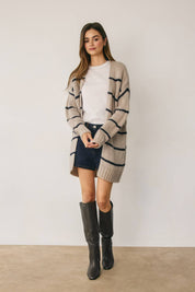 Harlow Striped Oversized Cardigan