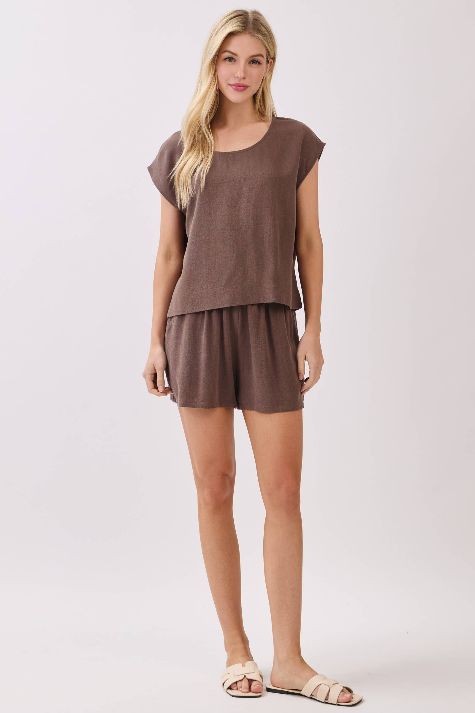 Verona Ruffle Waist Shorts