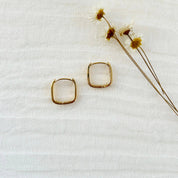 Everyday Gold Square Hoop Earrings