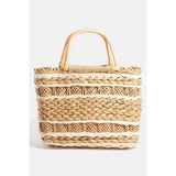Intricate Basket Weave Square Hand Bag