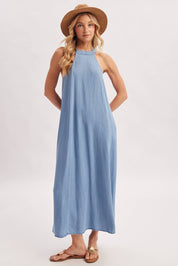 Marina Denim Maxi Dress