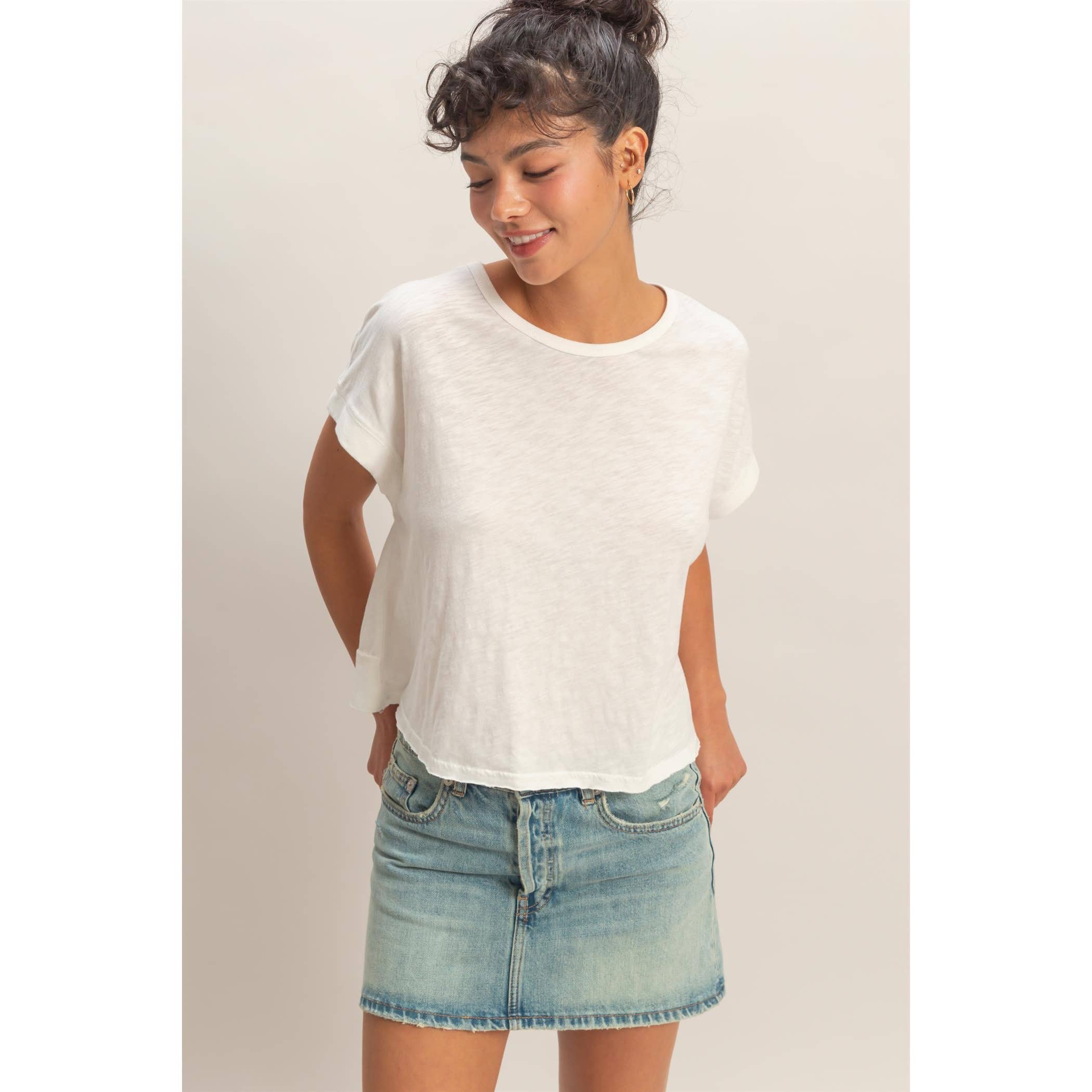 Luna Open Back Tee