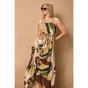 Coconut Grove Babydoll Tiered Maxi Dress