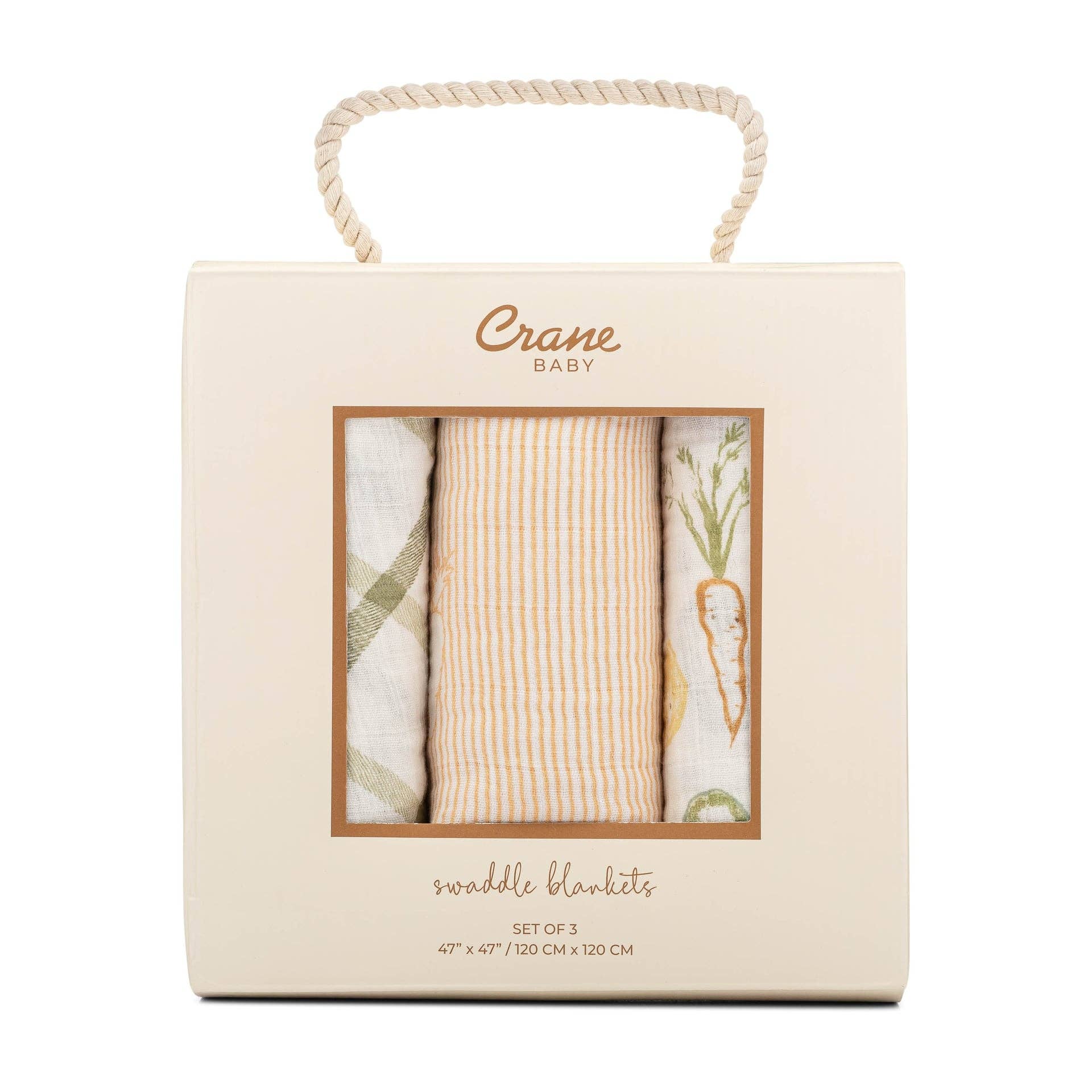 Clementine Cotton Muslin Swaddle Blanket Set