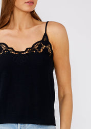 Pia Battenburg Lace Trim Tank