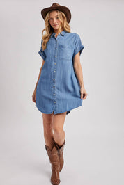 Collins Denim Shirt Dress