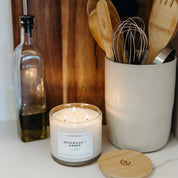 Rosewood + Amber 3-Wick Soy Candle
