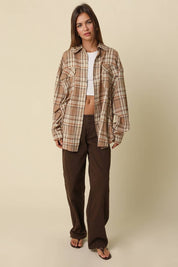 Lola Oversized Plaid Button-Up Shirt