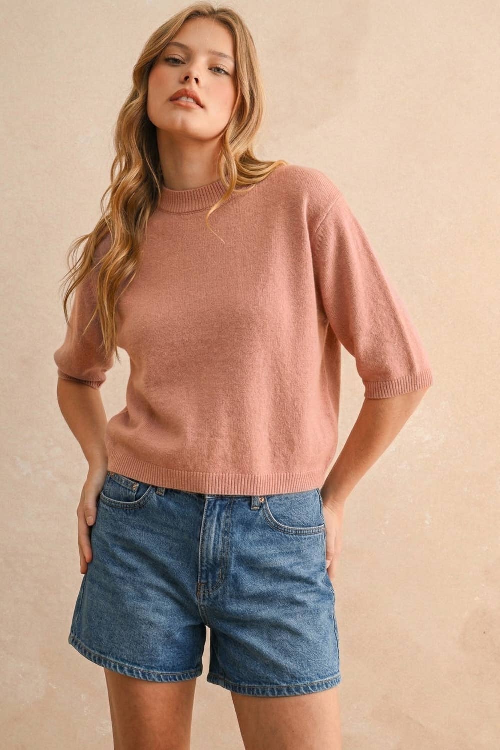 Stella Short Sleeve Sweater Top