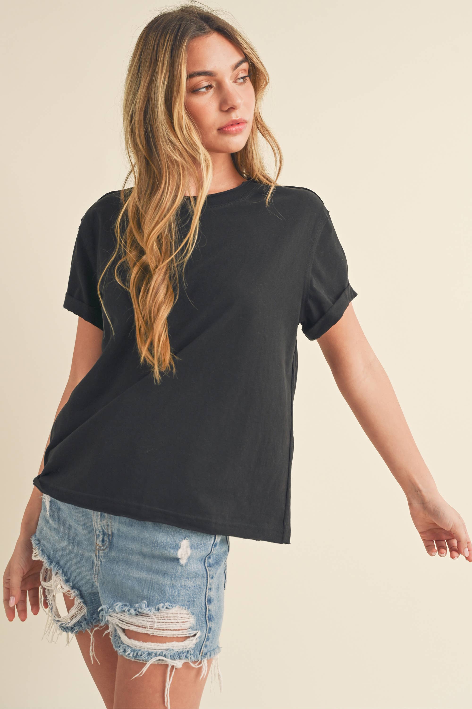 8314DN Mali Baby Tee Short Sleeve Top