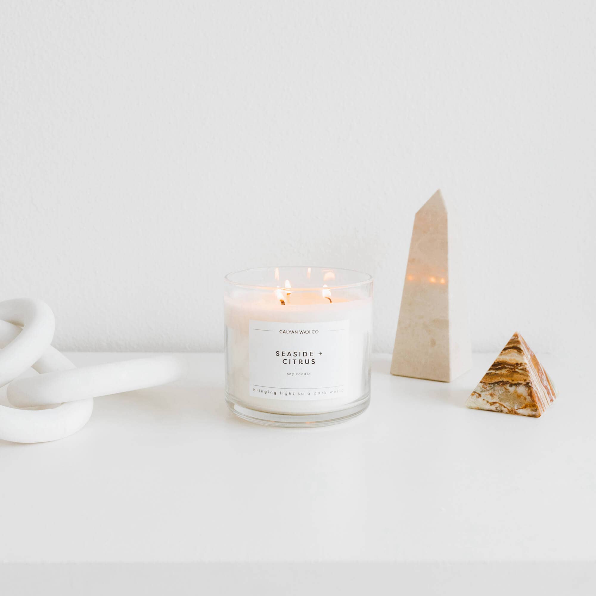 Seaside + Citrus 3-Wick Soy Candle