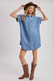 Collins Denim Shirt Dress
