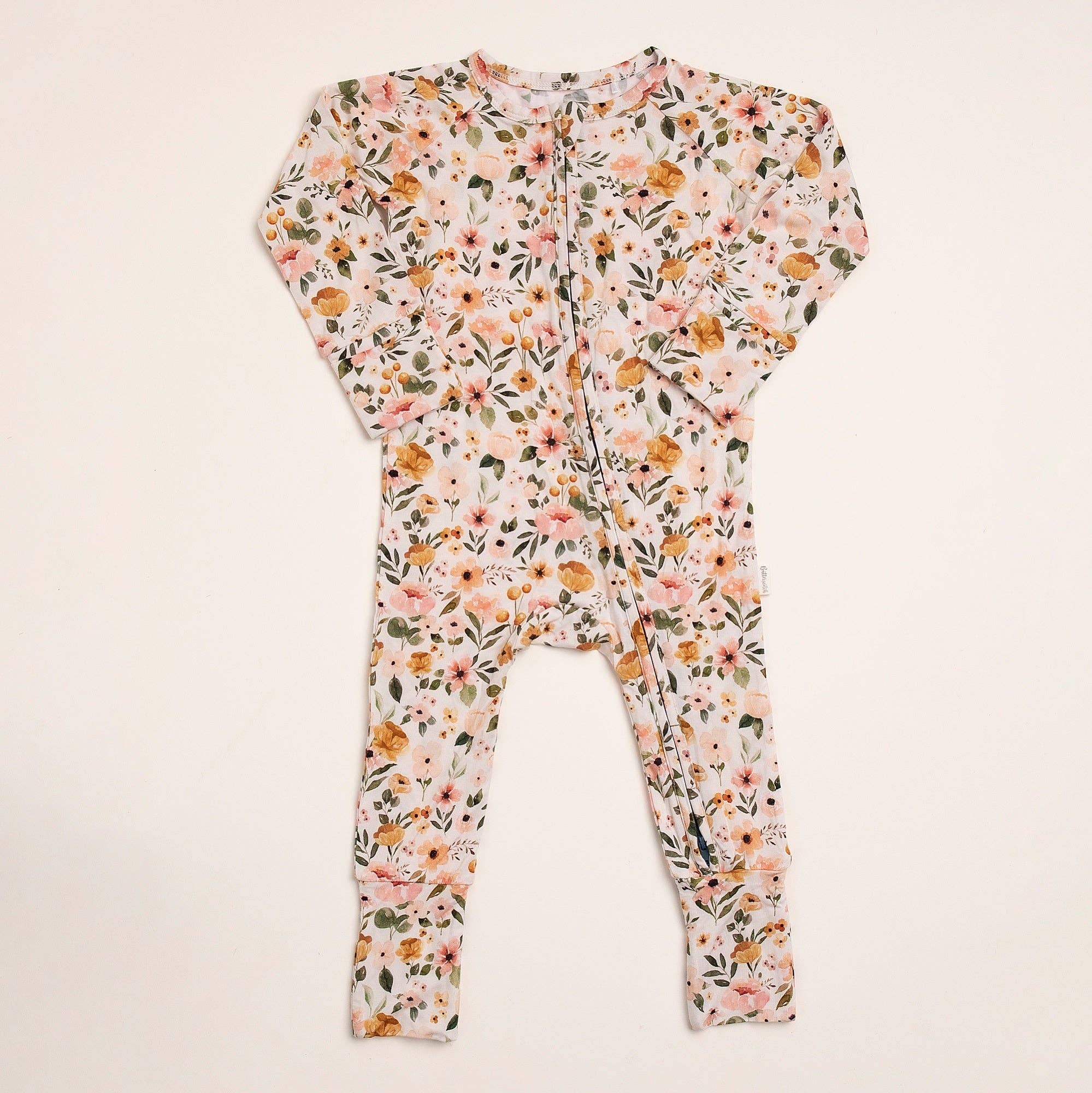 Blush and Gold Floral Bamboo Sleeper
