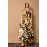 Coconut Grove Babydoll Tiered Maxi Dress