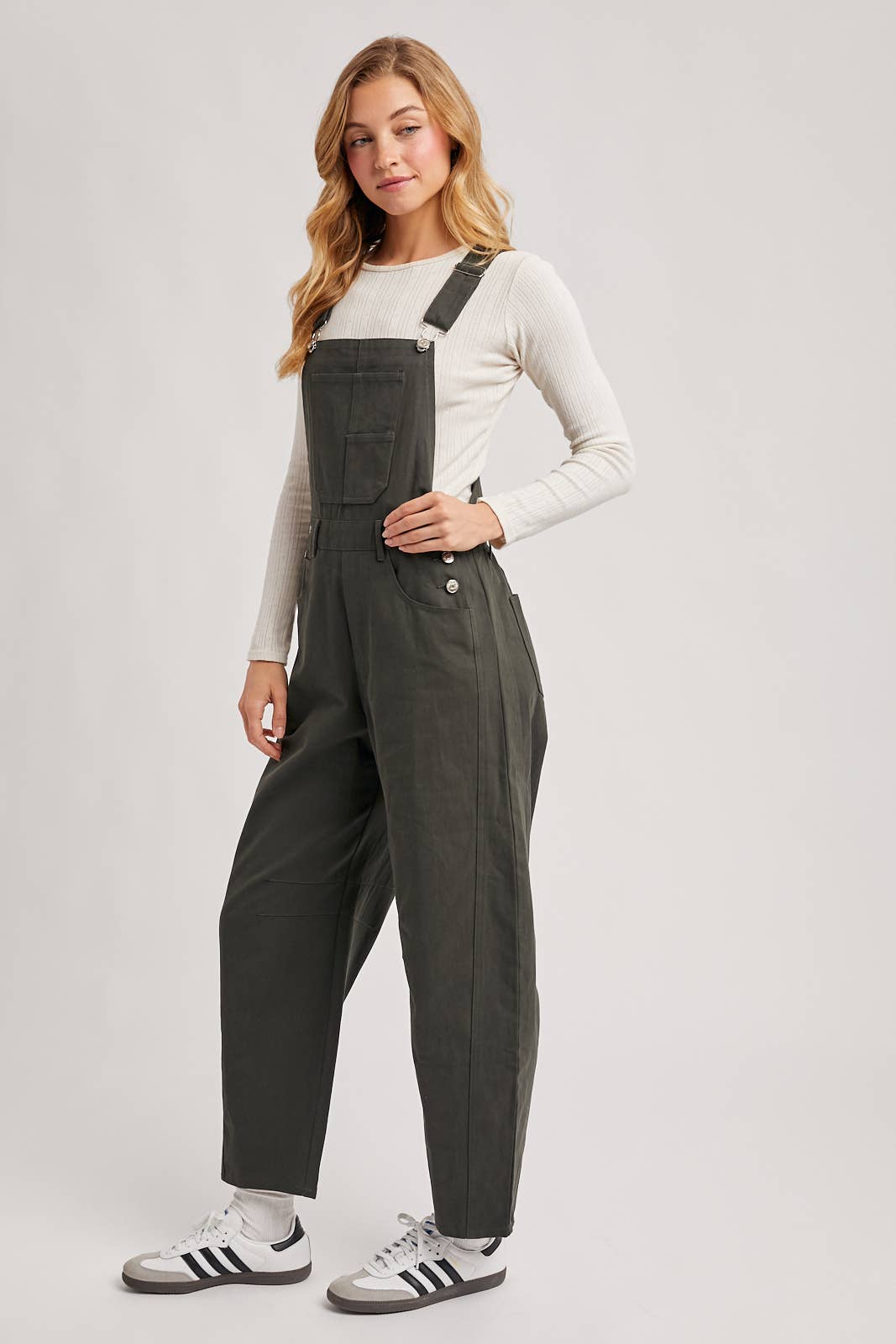 BARREL OVERALLS JUMPSUIT