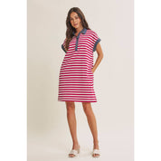 Aurelia Stripe Polo Mini Dress