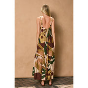 Coconut Grove Babydoll Tiered Maxi Dress