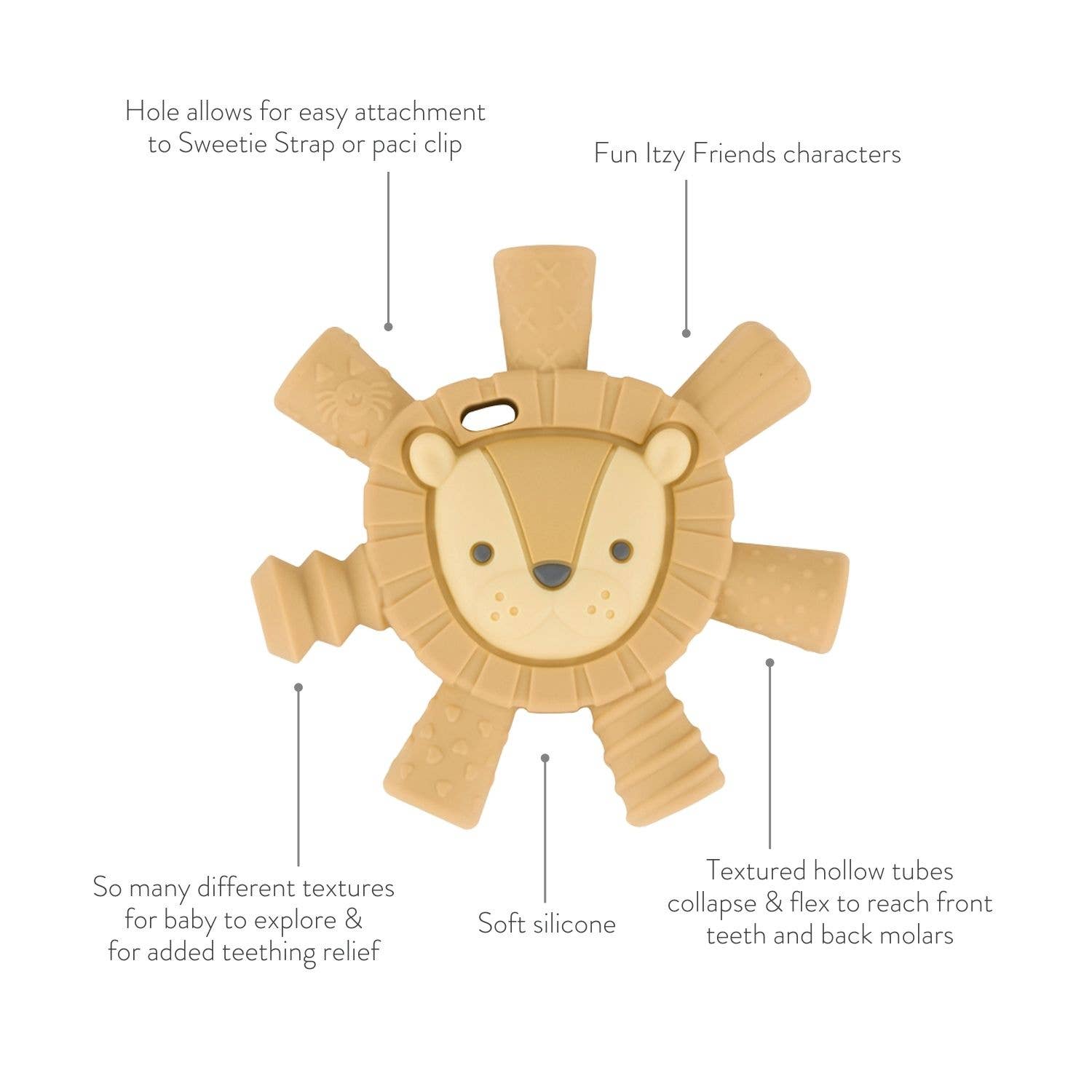 Ritzy Teether™ Baby Molar Elephant Teether